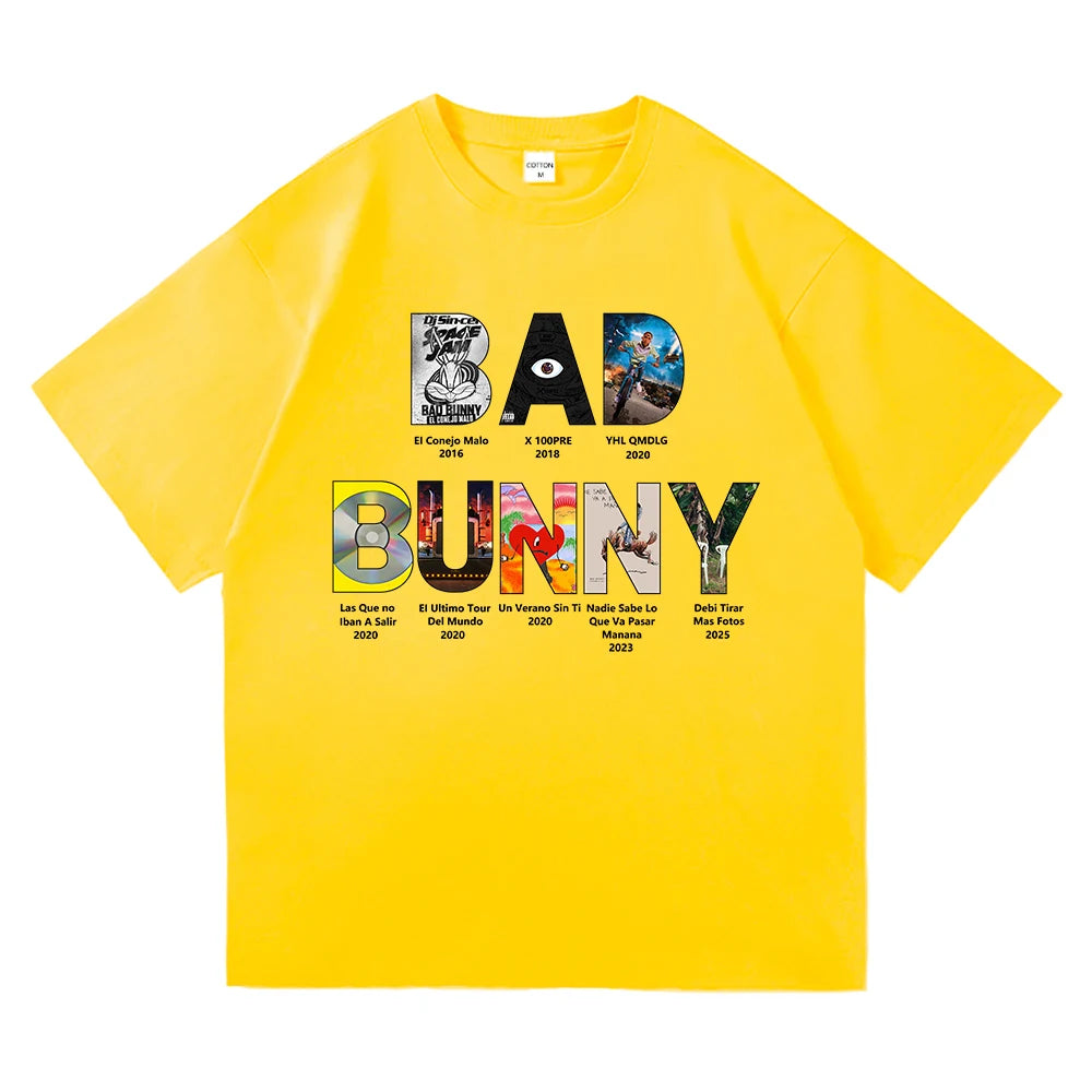 Camiseta Bad Bunny. (Albumes)