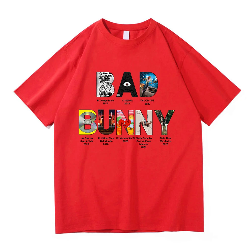 Camiseta Bad Bunny. (Albumes)