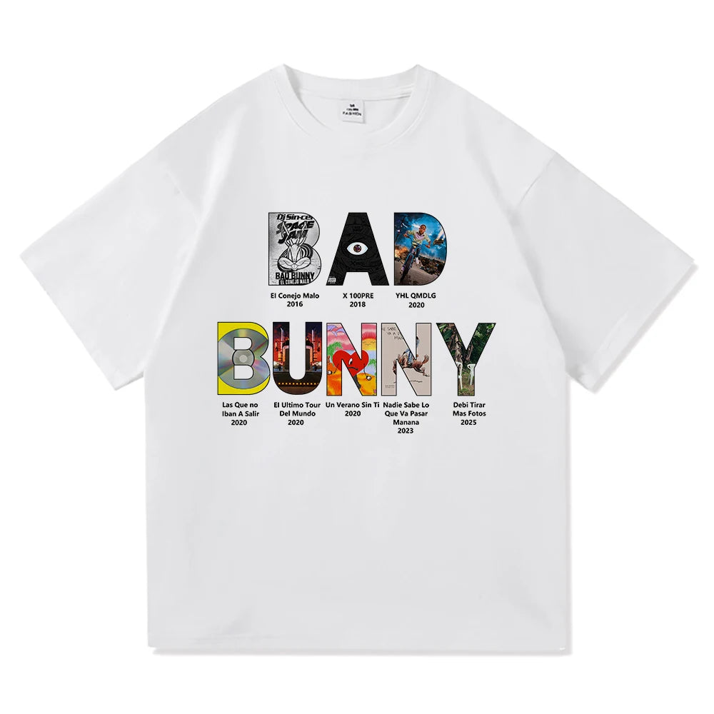 Camiseta Bad Bunny. (Albumes)