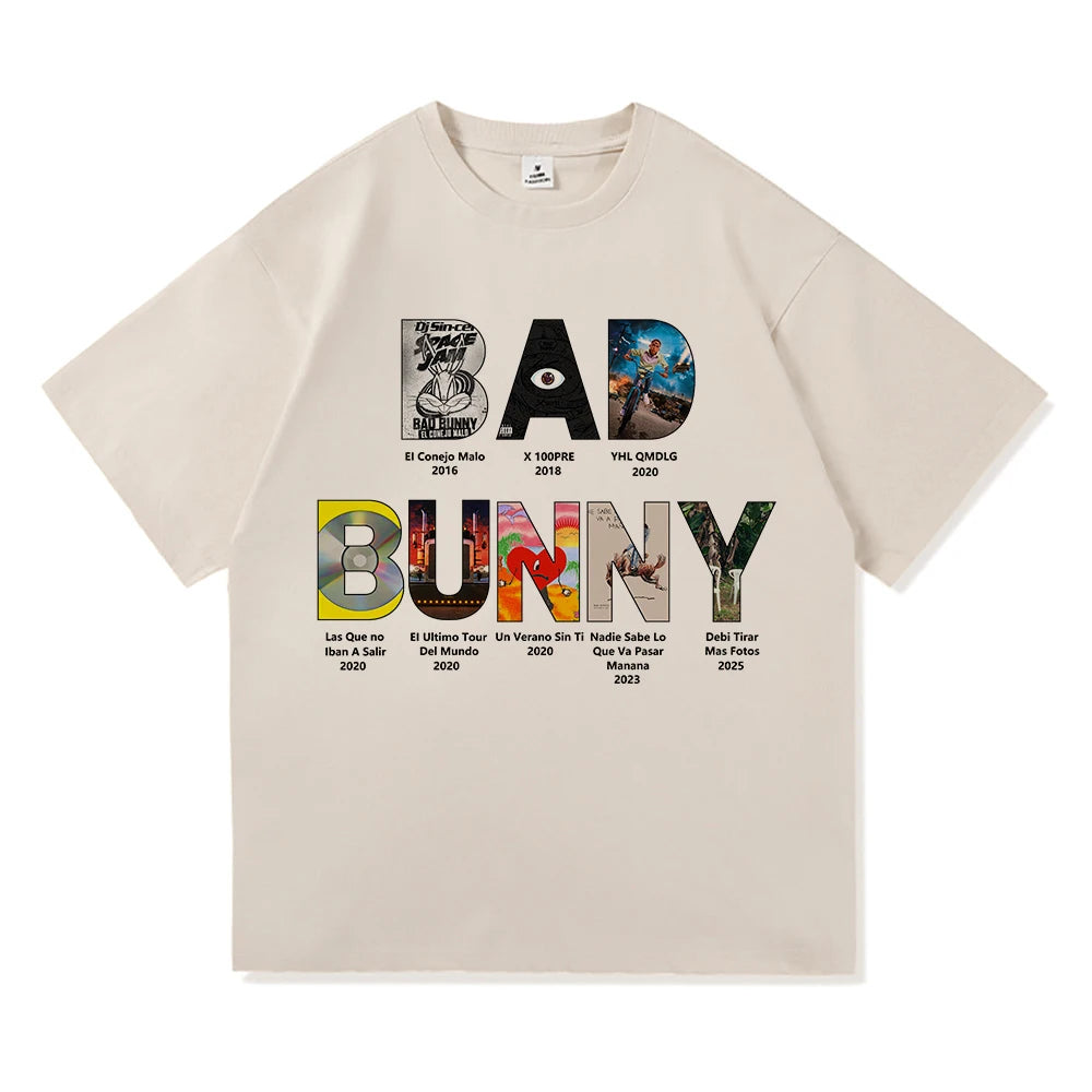 Camiseta Bad Bunny. (Albumes)