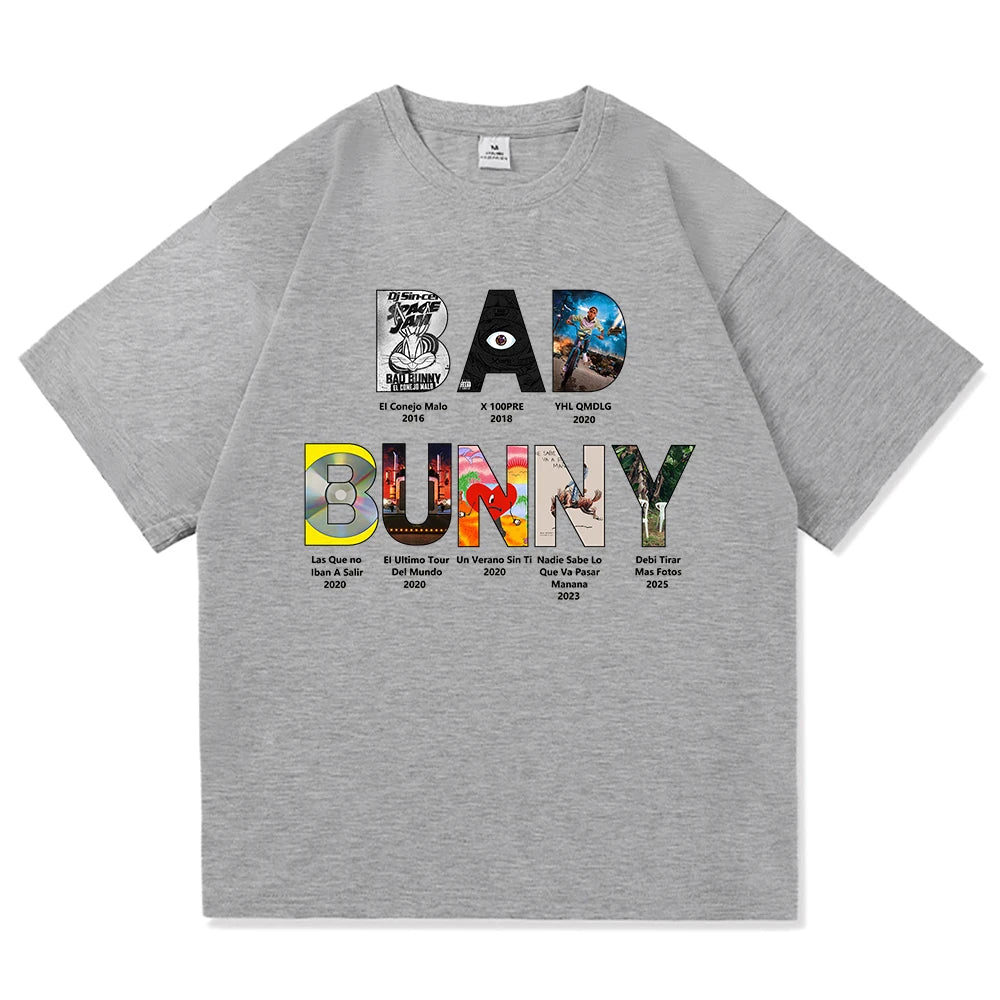 Camiseta Bad Bunny. (Albumes)